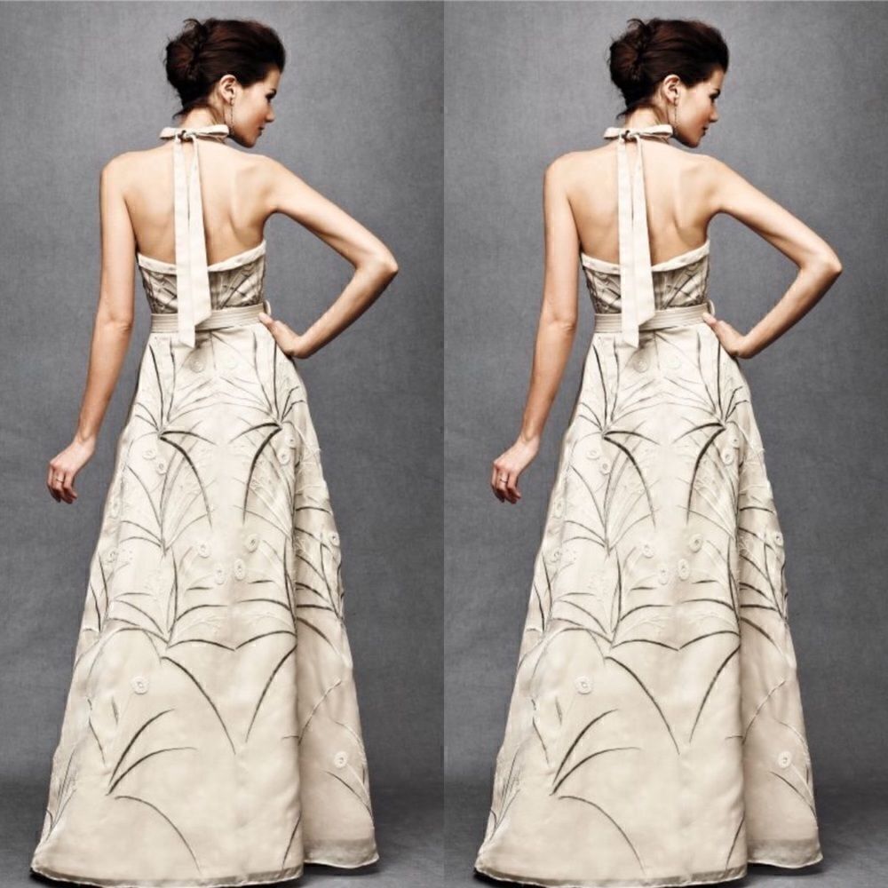 💯 New ANTHROPOLOGIE X BHLDN Trumpeted Pavot Gown - Picture 7 of 15